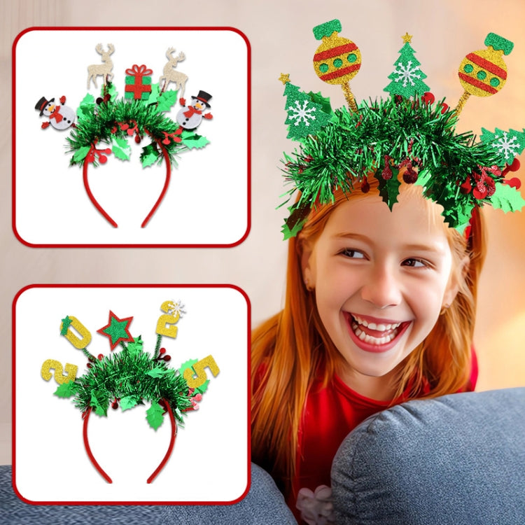 Christmas Party Dress Up New Year Headdress Christmas Decoration Colorful Stripes Headband