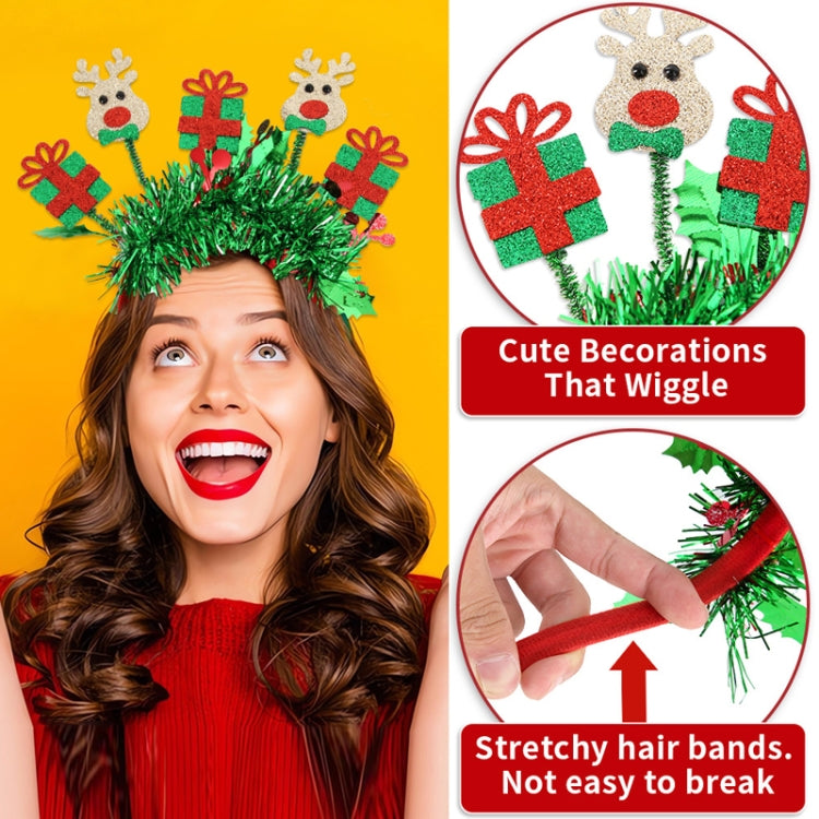 Christmas Party Dress Up New Year Headdress Christmas Decoration Colorful Stripes Headband