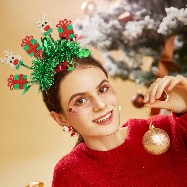 Christmas Party Dress Up New Year Headdress Christmas Decoration Colorful Stripes Headband