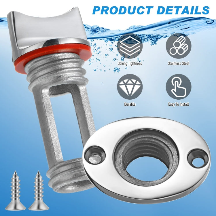 Stainless Steel Water Plug For Kayak Stern Drain