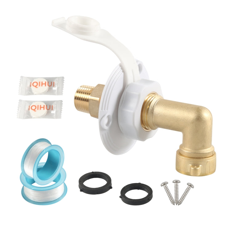 Brass Water Inlet Check Valve For Yacht RV With Adapter