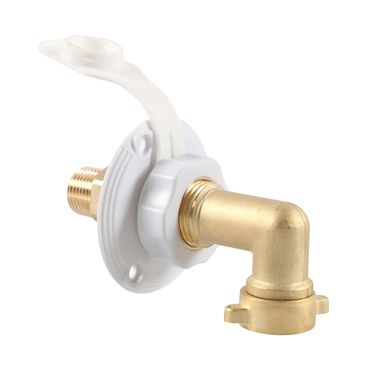 Brass Water Inlet Check Valve For Yacht RV With Adapter