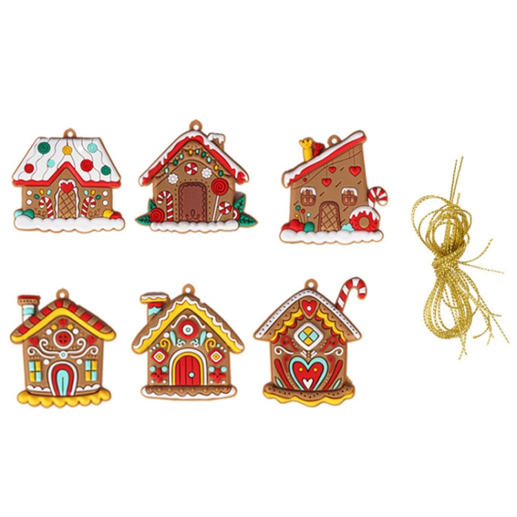 Christmas Decorations Pendants PVC Hanging Christmas Tree Ornaments Scene Arrangement Props