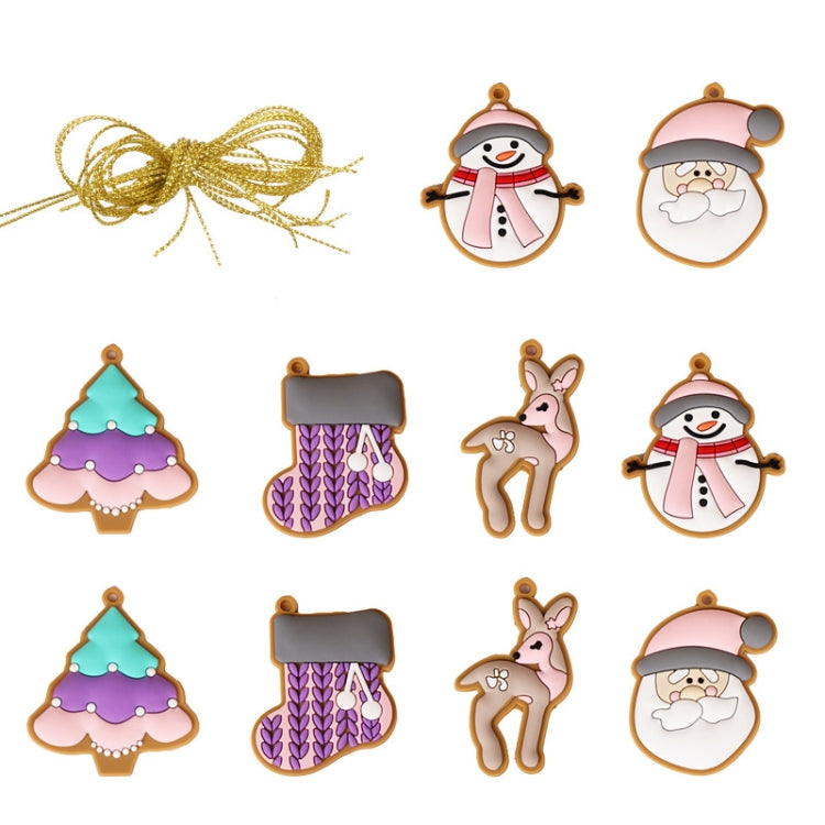 Christmas Decorations Pendants PVC Hanging Christmas Tree Ornaments Scene Arrangement Props