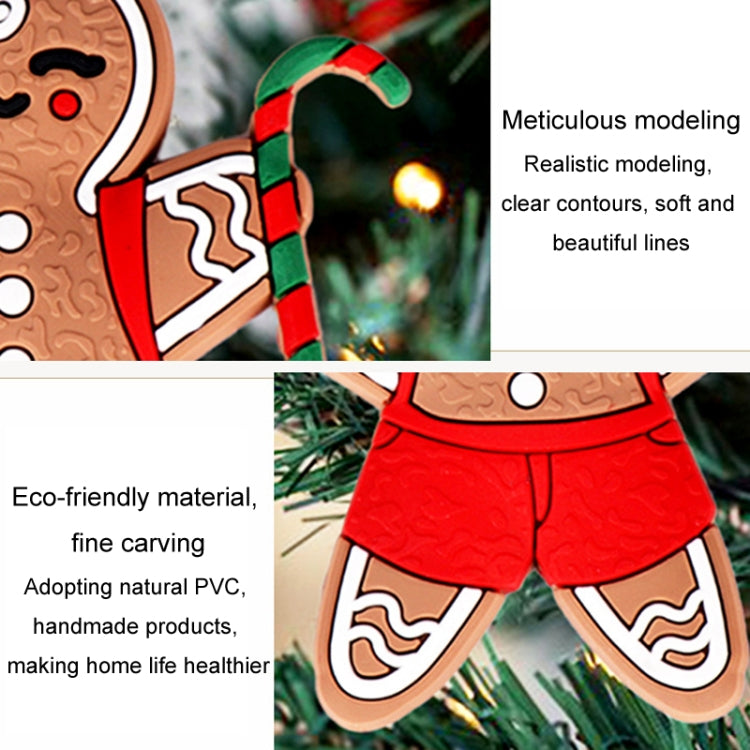 Christmas Decorations Pendants PVC Hanging Christmas Tree Ornaments Scene Arrangement Props