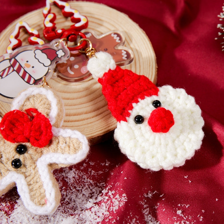 Hand-woven Christmas Keychain Cute Mobile Phone Handbag Pendant