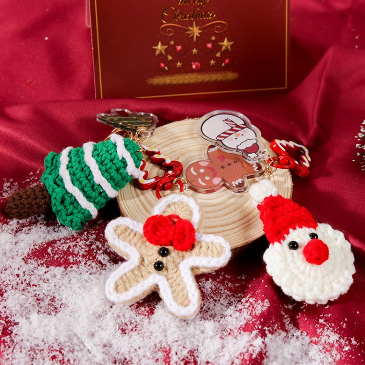 Hand-woven Christmas Keychain Cute Mobile Phone Handbag Pendant