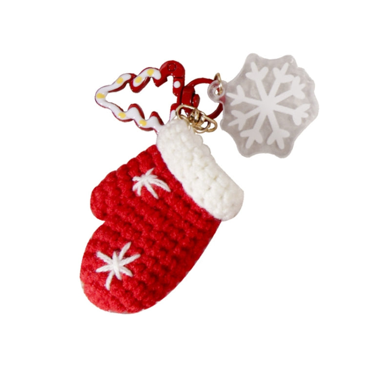 Hand-woven Christmas Keychain Cute Mobile Phone Handbag Pendant