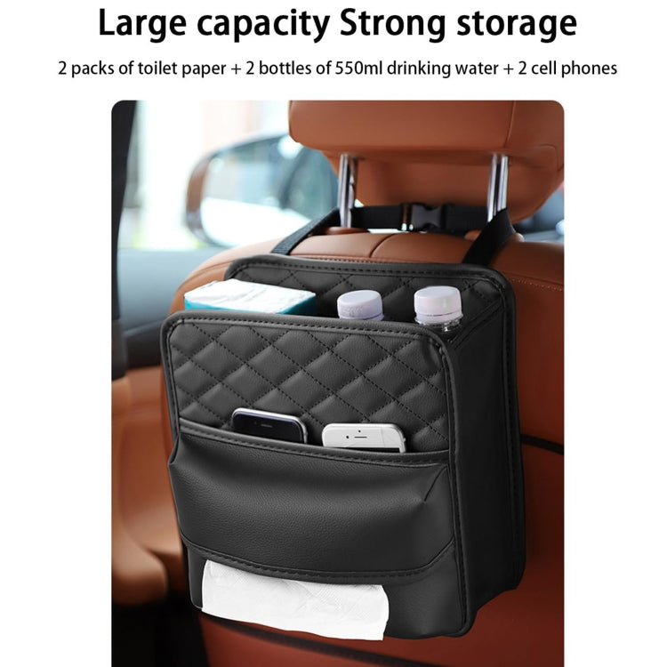 2 In 1 Car Seat Back Storage Hanging Tissue Bag