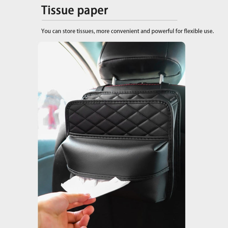 2 In 1 Car Seat Back Storage Hanging Tissue Bag