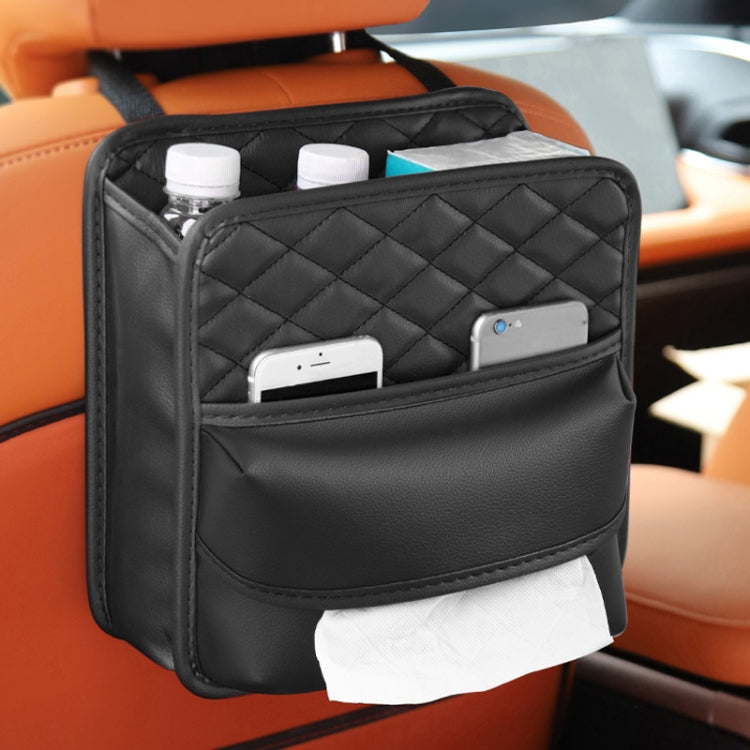 2 In 1 Car Seat Back Storage Hanging Tissue Bag