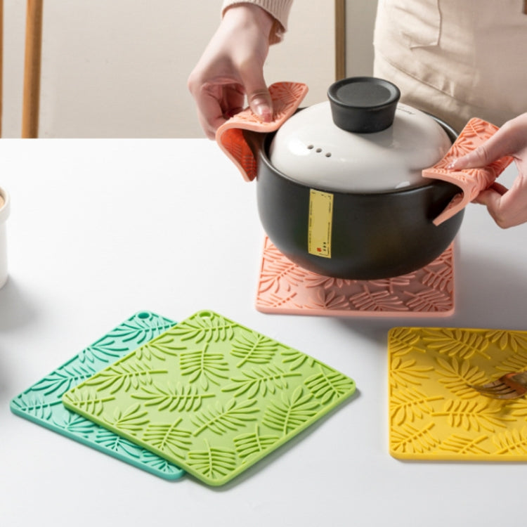 Household Square Silicone Heat Insulating Mat Kitchen High Temperature Resistant Baking Placemat