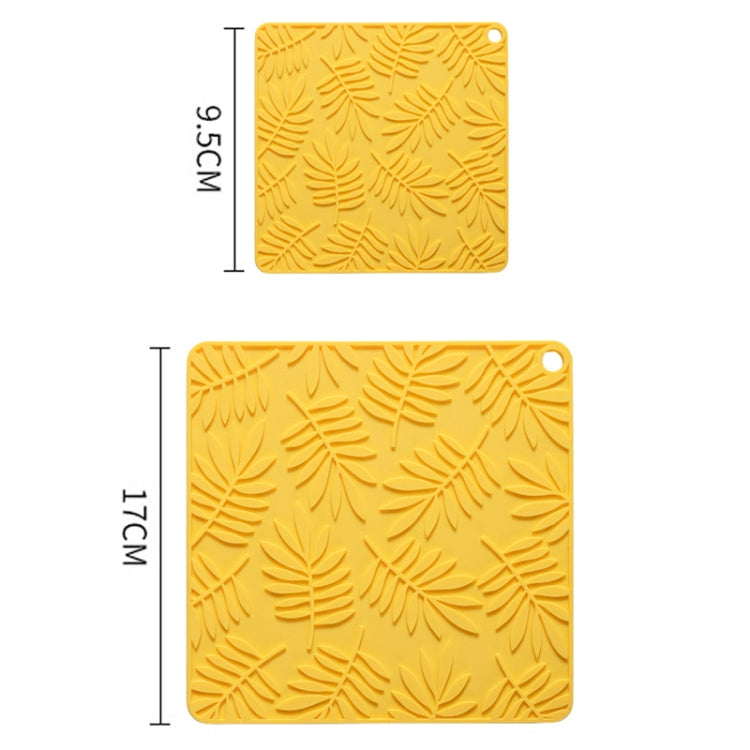 Household Square Silicone Heat Insulating Mat Kitchen High Temperature Resistant Baking Placemat