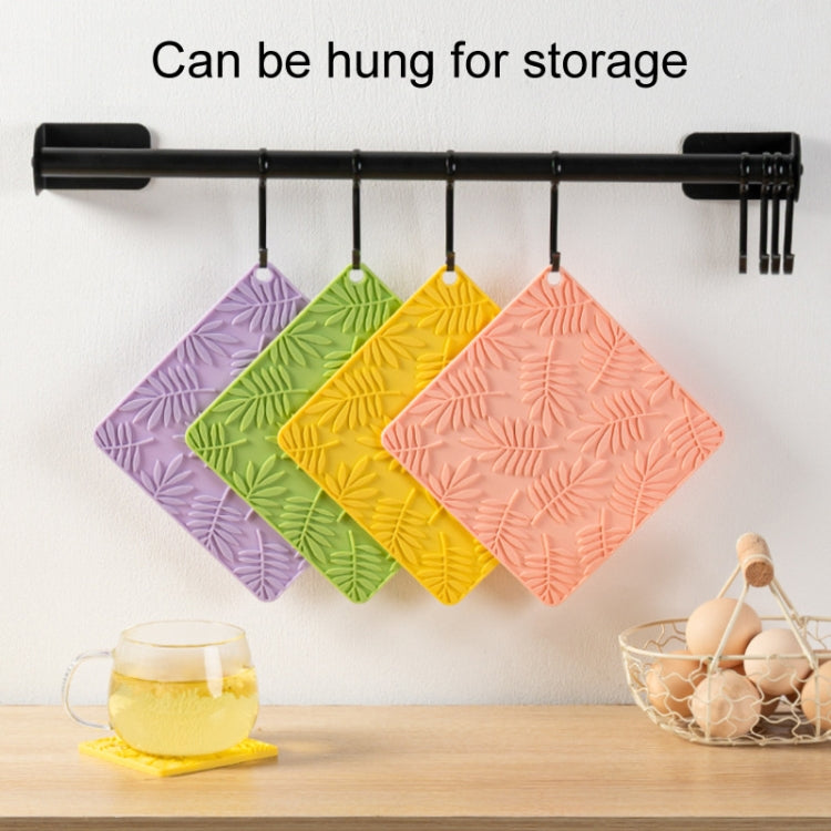 Household Square Silicone Heat Insulating Mat Kitchen High Temperature Resistant Baking Placemat