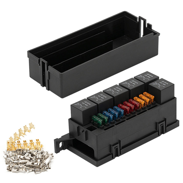 11-way 12V Relay Fuse Holder With Wire For Cars Ships