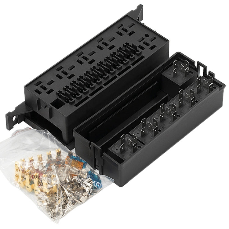 11-way 12V Relay Fuse Holder With Wire For Cars Ships