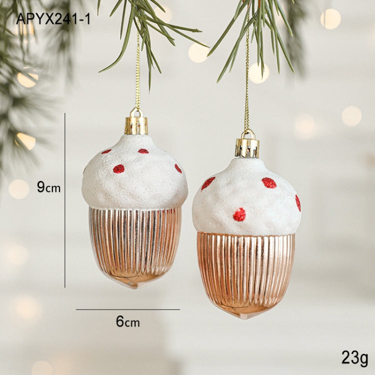2pcs Christmas Decoration Christmas Tree Pendant Hanging Ornament