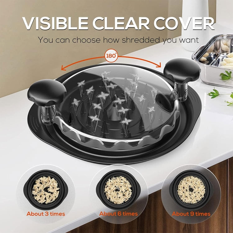 Chicken Shredder Machine With Transparent Lid Anti-Slip Meat Shredder Tool