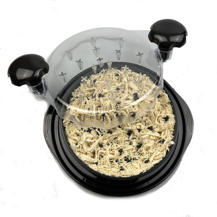 10 Inch Chicken Shredder Machine With Transparent Lid Anti-Slip Meat Shredder Tool