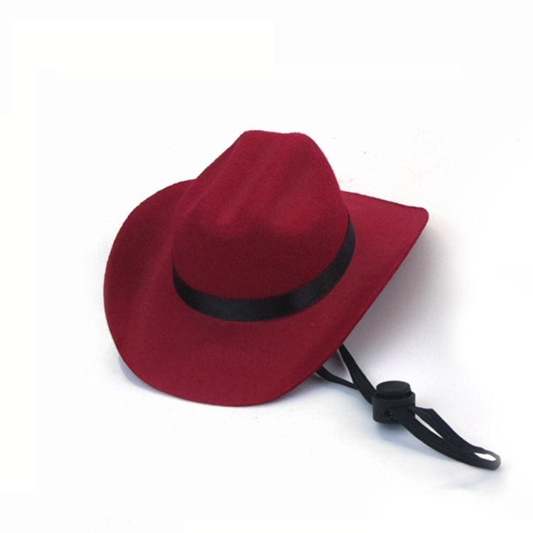 Adjustable Pet Cowboy Hat Dog Cosplay Cap Holiday Costume Party Decoration