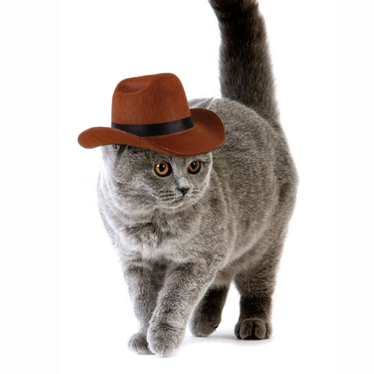 Adjustable Pet Cowboy Hat Dog Cosplay Cap Holiday Costume Party Decoration