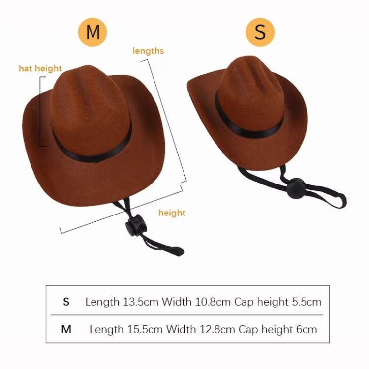 Adjustable Pet Cowboy Hat Dog Cosplay Cap Holiday Costume Party Decoration