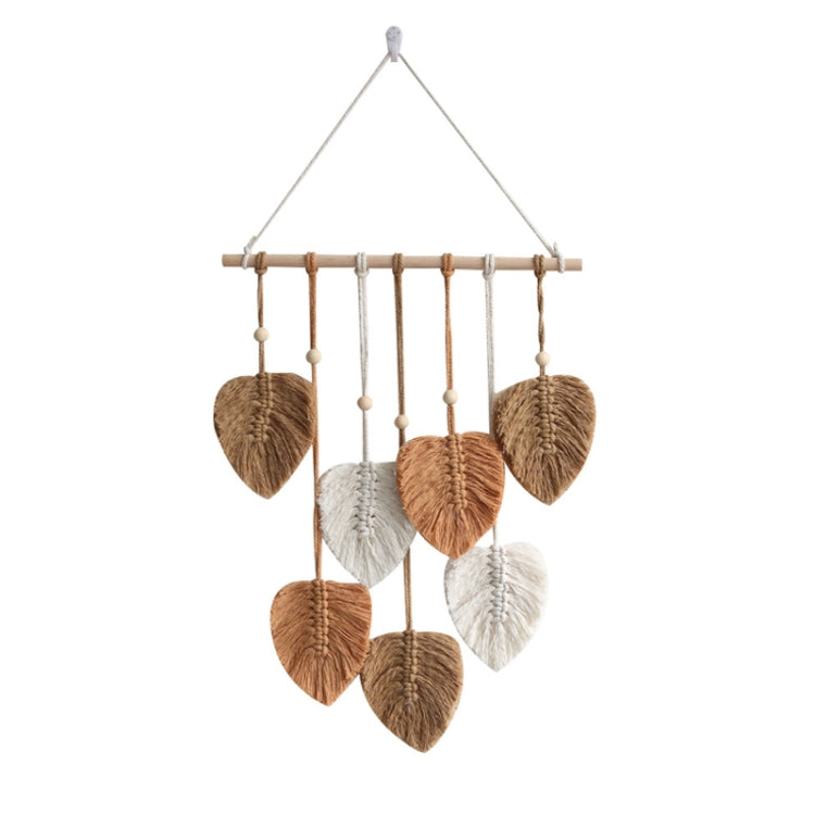 Handcrafted Cotton Rope Leaf Macrame Tapestry for Bohemian Home Decor