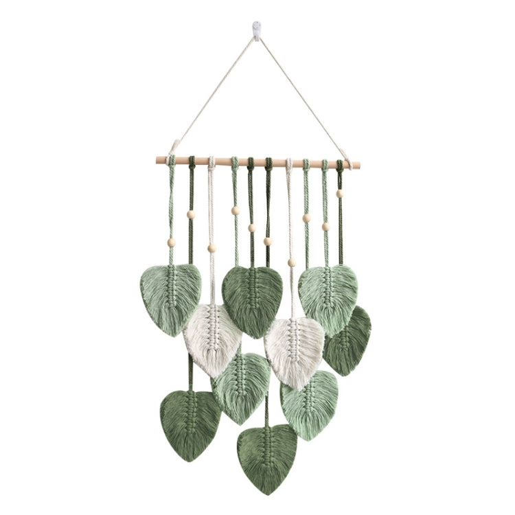 Handcrafted Cotton Rope Leaf Macrame Tapestry for Bohemian Home Decor