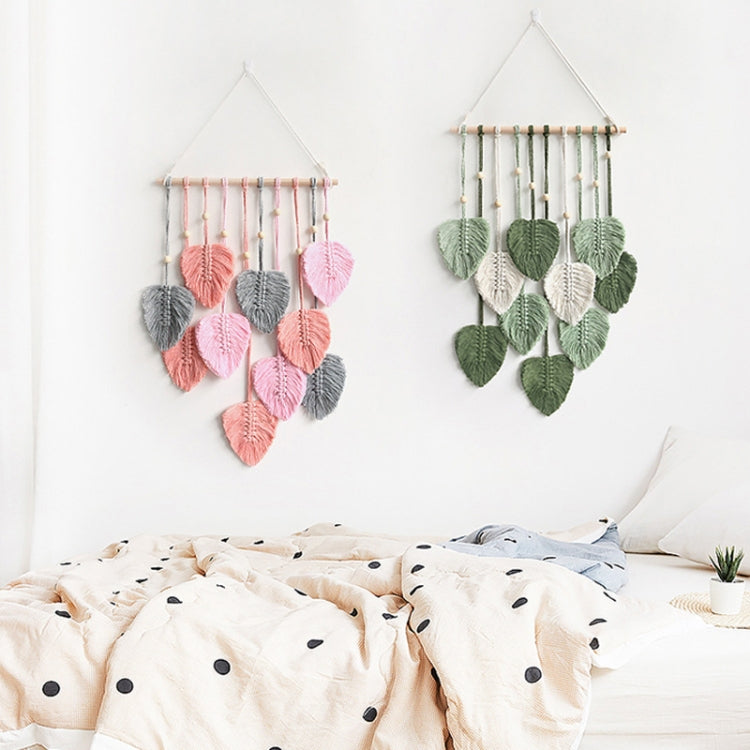 Handcrafted Cotton Rope Leaf Macrame Tapestry for Bohemian Home Decor