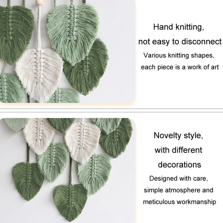 Handcrafted Cotton Rope Leaf Macrame Tapestry for Bohemian Home Decor
