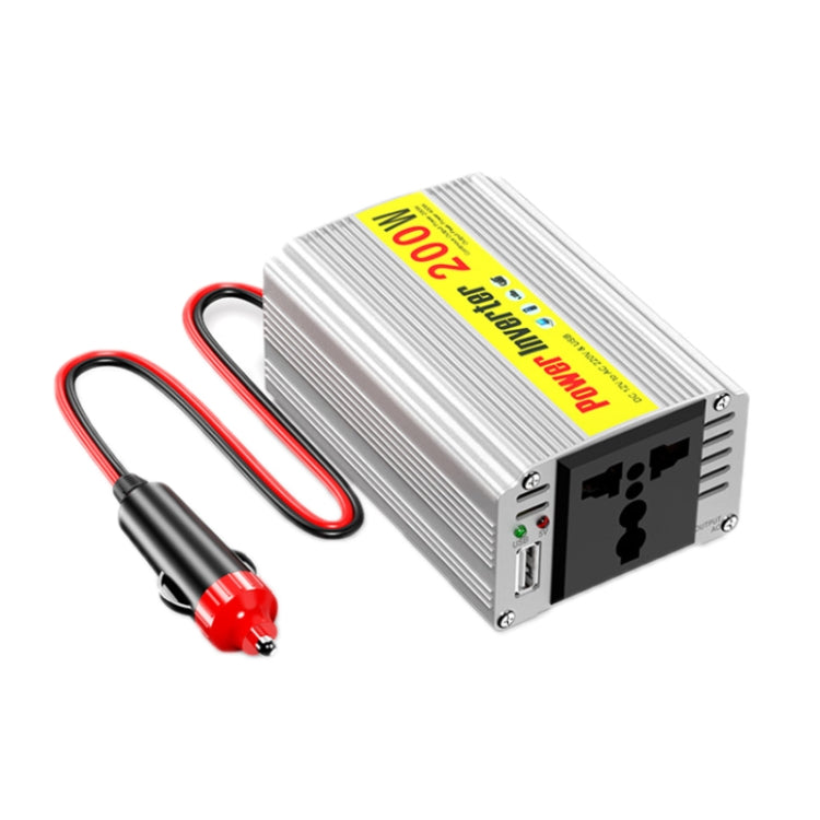 200W Modified Sine Wave Inverter Car Mobile Phone 2.1A Universal Power Supply