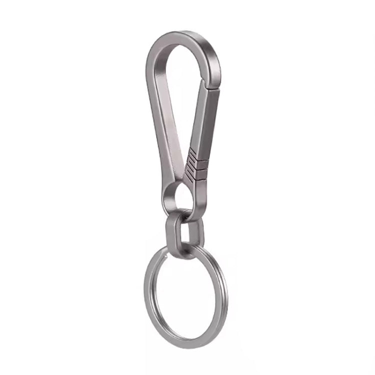 Titanium Alloy Car Keychain Multifunctional Simple Loss Prevention Belt Charm Ring