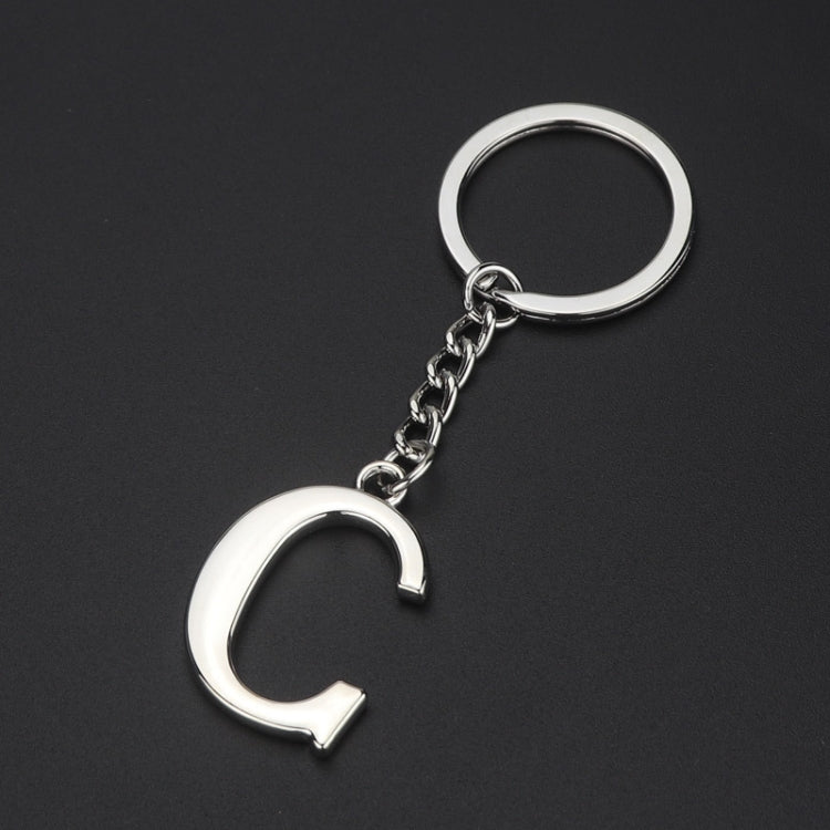 Double-Sided Three-Dimensional Plating Alphabet Keychain