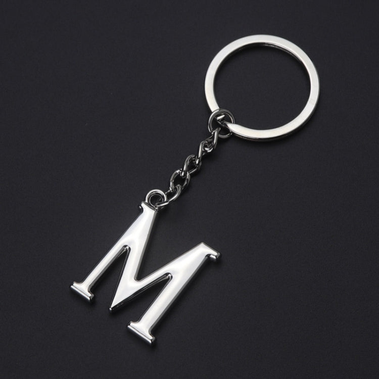 Double-Sided Three-Dimensional Plating Alphabet Keychain