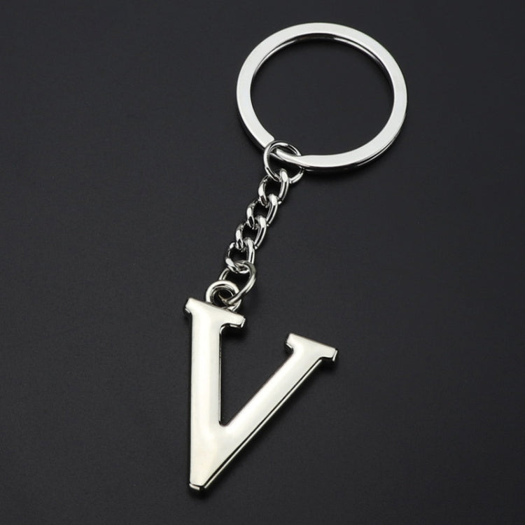 Double-Sided Three-Dimensional Plating Alphabet Keychain