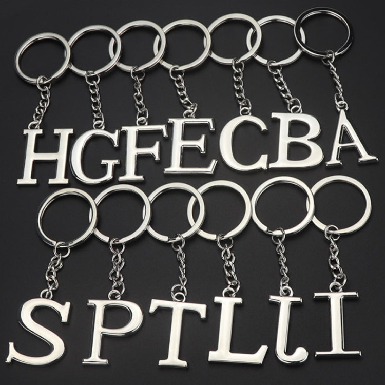 Double-Sided Three-Dimensional Plating Alphabet Keychain