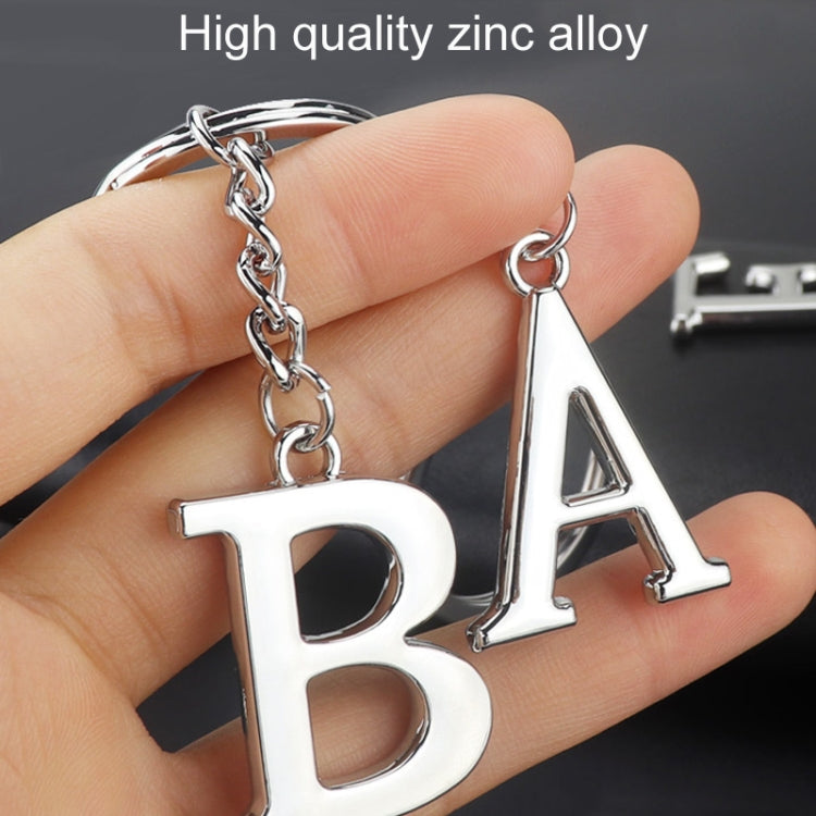 Double-Sided Three-Dimensional Plating Alphabet Keychain