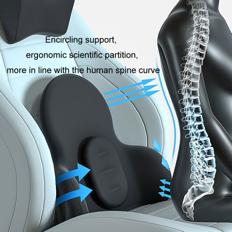 Multifunctional Car Memory Foam Adjustable Lumbar Support