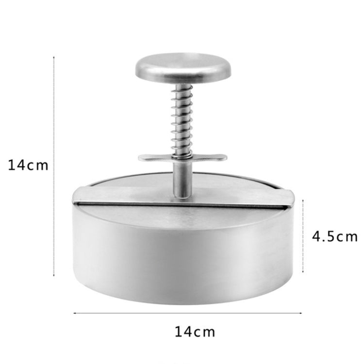 304 Stainless Steel Burger Press Kitchen Meatloaf Mold