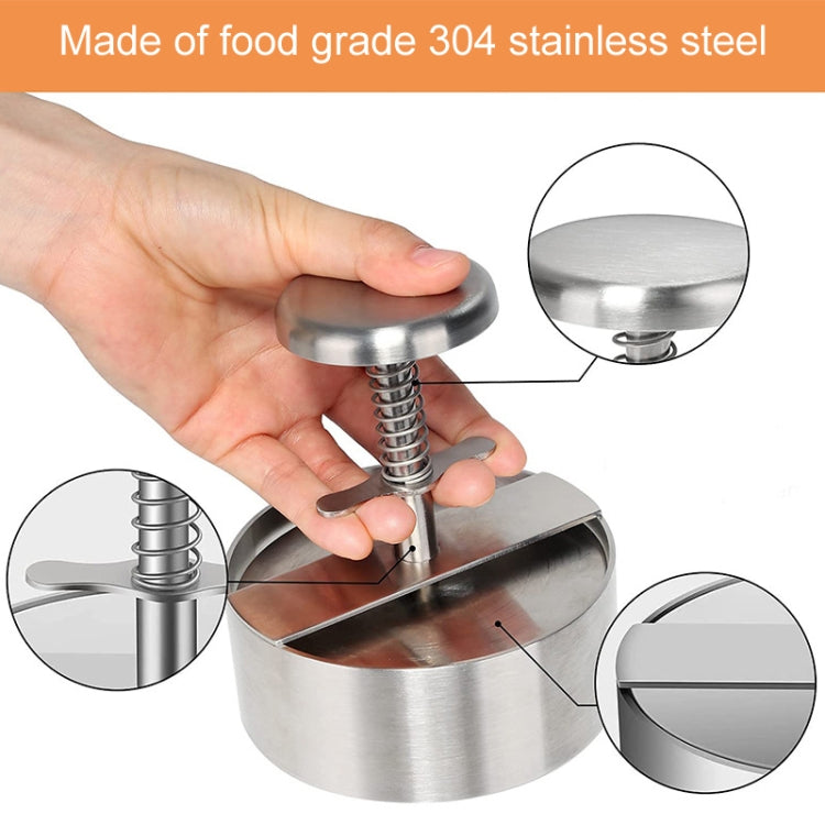 304 Stainless Steel Burger Press Kitchen Meatloaf Mold