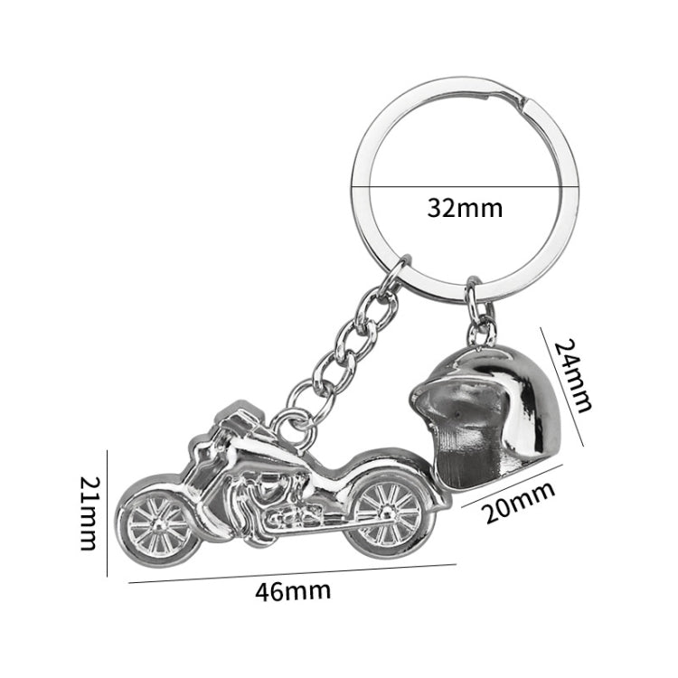 Simulation Cool Motorcycle Keychain Metal Decoration Pendant
