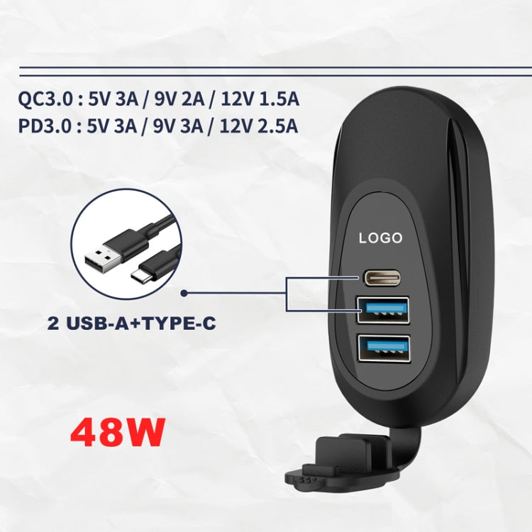 12-24V Bus Handlebar Installed USB Fast Charging Charger