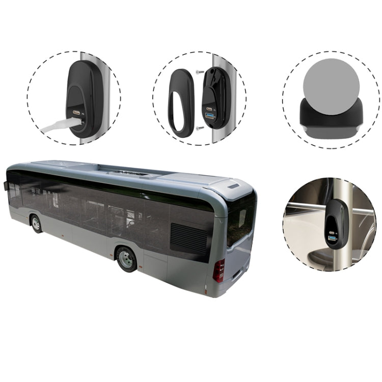 12-24V Bus Handlebar Installed USB Fast Charging Charger