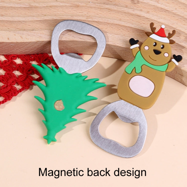 Magnetic Cute Cartoon Stainless Steel Bottle Opener Refrigerator Sticker Decoration
