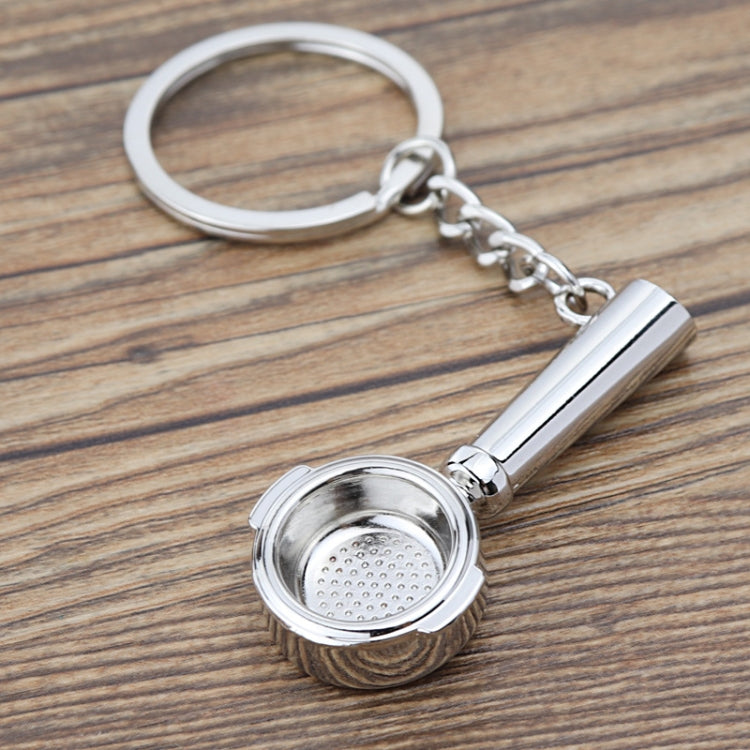 Mini Metal Keychain Coffee Utensils Decorative Pendant