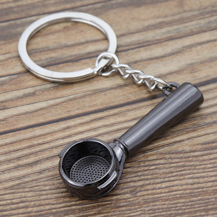 Mini Metal Keychain Coffee Utensils Decorative Pendant