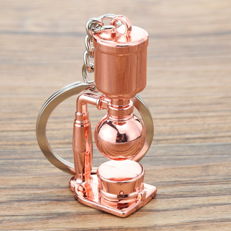 Mini Metal Keychain Coffee Utensils Decorative Pendant