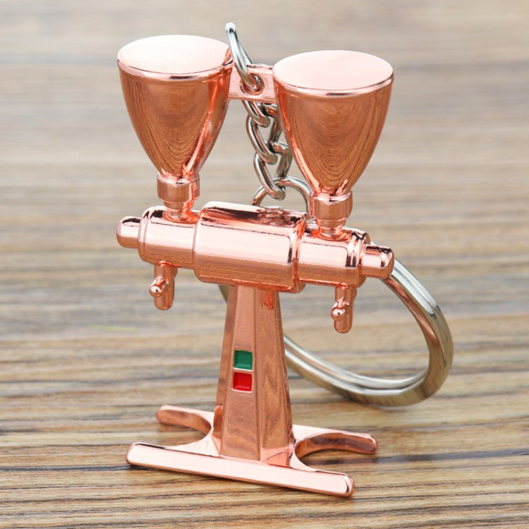 Mini Metal Keychain Coffee Utensils Decorative Pendant