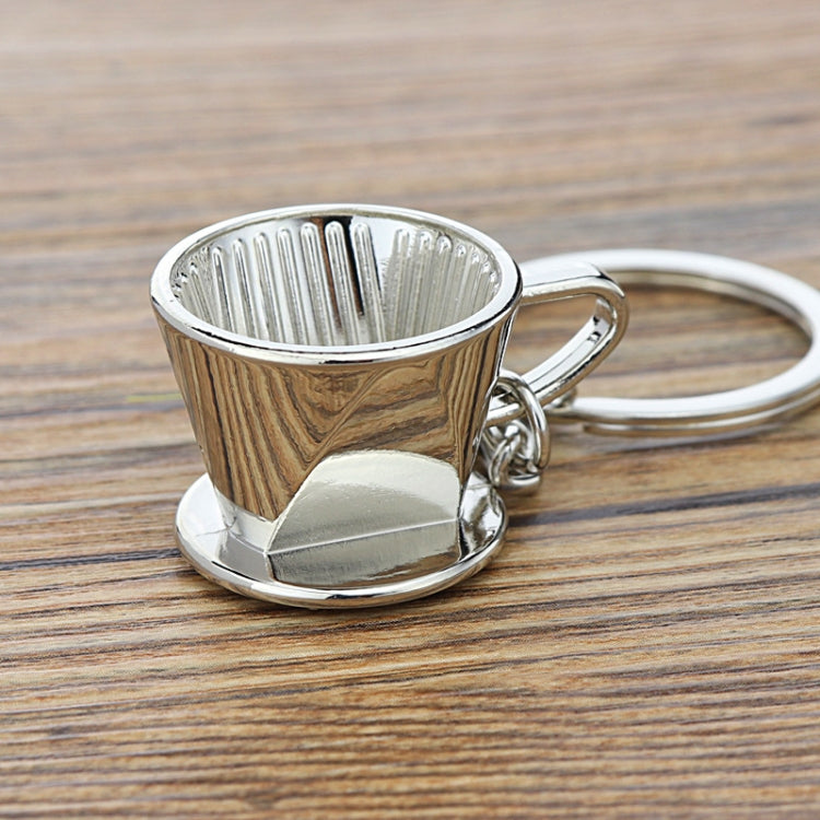 Mini Metal Keychain Coffee Utensils Decorative Pendant