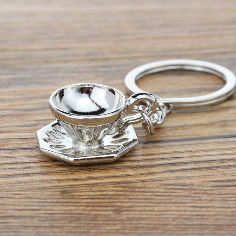 Mini Metal Keychain Coffee Utensils Decorative Pendant